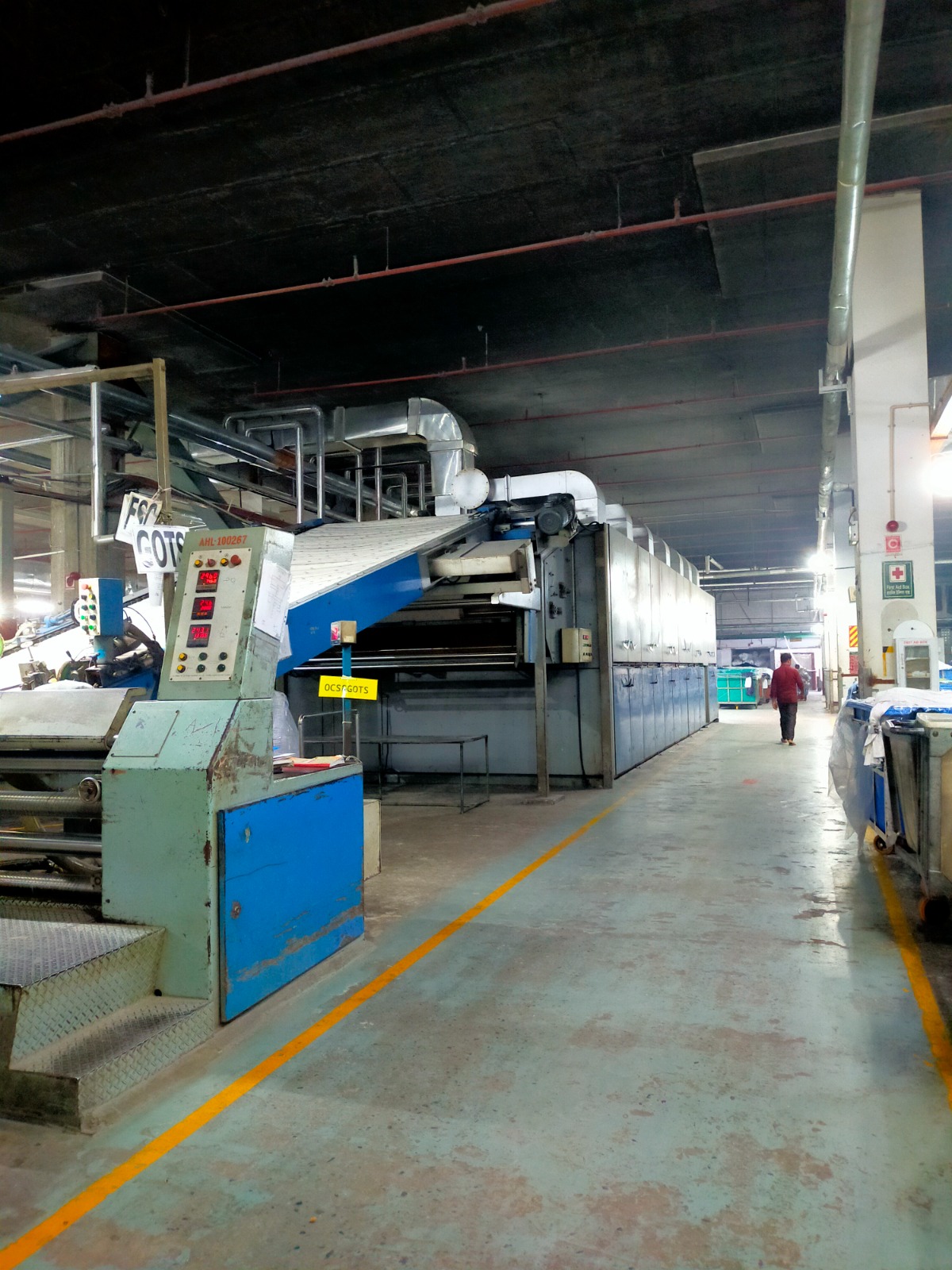 Finishing floor aisle at the Narayanganj mill